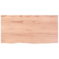 Vidaxl Table Top Light Brown 31.5X15.7X0.8 Treated Solid Wood Oak