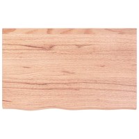 Vidaxl Table Top Light Brown 31.5X19.7X(0.8-1.6) Treated Solid Wood Oak