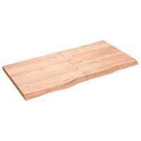Vidaxl Table Top Light Brown 47.2X23.6X(0.8-1.6) Treated Solid Wood Oak