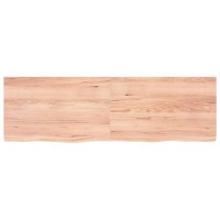 Vidaxl Table Top Light Brown 63X19.7X(0.8-1.6) Treated Solid Wood Oak