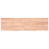 Vidaxl Table Top Light Brown 70.9X19.7X(0.8-1.6) Treated Solid Wood Oak