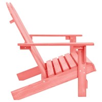Vidaxl 2-Seater Patio Adirondack Chair Solid Wood Fir Pink