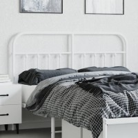 Vidaxl Metal Headboard White 59.1