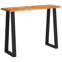 Vidaxl Console Table With Live Edge 43.3X13.8X31.5 Solid Wood Acacia