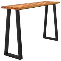 Vidaxl Console Table With Live Edge 6.7X15.7X31.5 Solid Wood Acacia