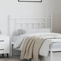 Vidaxl Metal Headboard White 39.4