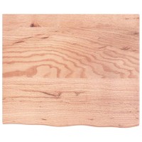 Vidaxl Wall Shelf Light Brown 23.6X19.7X0.8 Treated Solid Wood Oak