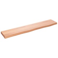 Vidaxl Wall Shelf Light Brown 39.4X7.9X1.6 Treated Solid Wood Oak