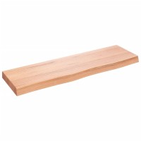 Vidaxl Wall Shelf Light Brown 6.7X11.8X(0.8-2.4) Treated Solid Wood Oak