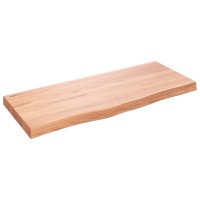Vidaxl Wall Shelf Light Brown 6.7X15.7X(0.8-2.4) Treated Solid Wood Oak