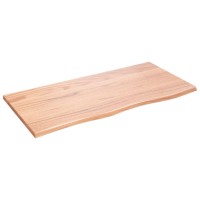 Vidaxl Wall Shelf Light Brown 39.4X19.7X0.8 Treated Solid Wood Oak