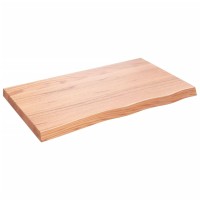 Vidaxl Wall Shelf Light Brown 6.7X23.6X(0.8-2.4) Treated Solid Wood Oak