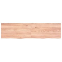 Vidaxl Wall Shelf Light Brown 6.7X11.8X(0.8-1.6) Treated Solid Wood Oak