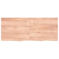 Vidaxl Wall Shelf Light Brown 6.7X19.7X(0.8-1.6) Treated Solid Wood Oak