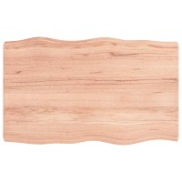 Vidaxl Table Top Light Brown 6.7X19.7X(0.8-2.4) Treated Solid Wood Live Edge