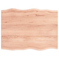 Vidaxl Table Top Light Brown 31.5X23.6X0.8 Treated Solid Wood Oak Live Edge