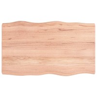 Vidaxl Table Top Light Brown 6.7X23.6X(0.8-2.4) Treated Solid Wood Live Edge