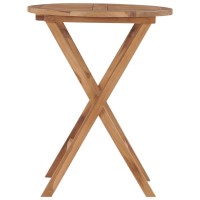 Vidaxl Folding Patio Table 23.6 Solid Wood Teak