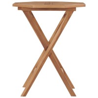 Vidaxl Folding Patio Table 23.6X23.6X29.5 Solid Teak Wood