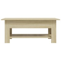 Vidaxl Coffee Table Sonoma Oak 102X55X42 Cm Engineered Wood