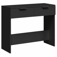 Vidaxl Console Table Black 35.4X14.2X29.5 Engineered Wood