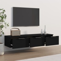 Vidaxl Wall Cabinet Black 40.2X11.8X7.9 Engineered Wood