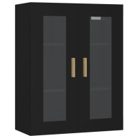 Vidaxl Hanging Wall Cabinet Black 27.4X13.4X35.4