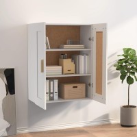 Vidaxl Wall Cabinet White 27.4X12.8X35.4 Engineered Wood