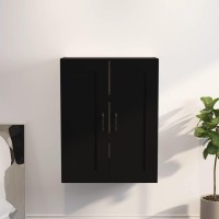 Vidaxl Hanging Wall Cabinet Black 27.4X12.8X35.4