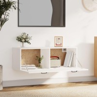 Vidaxl Wall Cabinet White 39.4X14.4X13.8 Engineered Wood