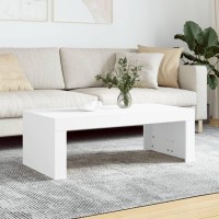 Vidaxl Coffee Table White 40.2X19.7X14.2 Engineered Wood