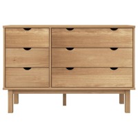 Vidaxl Drawer Cabinet Otta 43.7X16.5X28.9 Solid Wood Pine