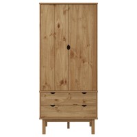 Vidaxl Wardrobe Otta 30.1X20.9X67.7 Solid Wood Pine