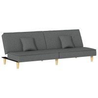 Vidaxl Sofa Bed Dark Gray Fabric