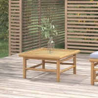 Vidaxl Patio Table 25.6X21.7X11.8 Bamboo