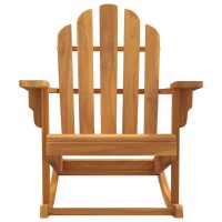 Vidaxl Patio Adirondack Rocking Chair 31.1X39.4X40.6 Solid Wood Teak