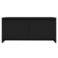 Vidaxl Coffee Table Black 90X50X41.5 Cm Engineered Wood