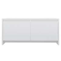 Vidaxl Coffee Table High Gloss White 90X50X41.5 Cm Engineered Wood