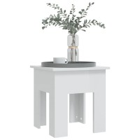 Vidaxl Coffee Table High Gloss White 40X40X42 Cm Engineered Wood