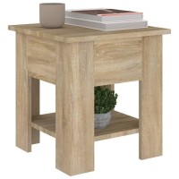 Vidaxl Coffee Table Sonoma Oak 40X40X42 Cm Engineered Wood