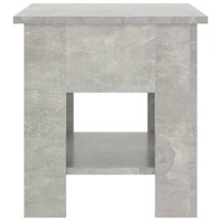 Vidaxl Coffee Table Concrete Grey 40X40X42 Cm Engineered Wood