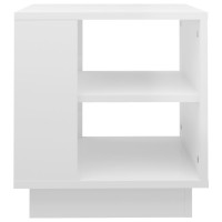 Vidaxl Coffee Table High Gloss White 40X40X43 Cm Engineered Wood