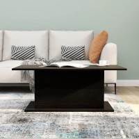 Vidaxl Coffee Table Black 102X55.5X40 Cm Engineered Wood