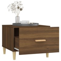 Vidaxl Coffee Tables 2 Pcs Brown Oak 50X50X40 Cm Engineered Wood