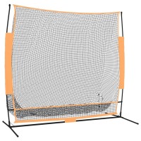 Vidaxl Golf Practice Net Black And Orange 84.6X42.1X85 Polyester
