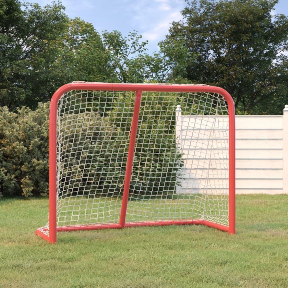 Vidaxl Hockey Goal Red And White 72X28X48 Polyester