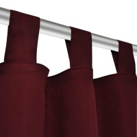 2 pcs Bordeaux Micro-Satin Curtains with Loops 55