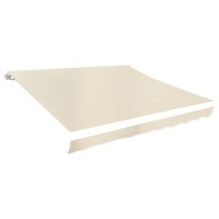 vidaXL Awning Top Sunshade Canvas Cream 9.8'x8.2' (Frame Not Included)