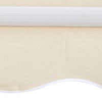 vidaXL Awning Top Sunshade Canvas Cream 9.8'x8.2' (Frame Not Included)