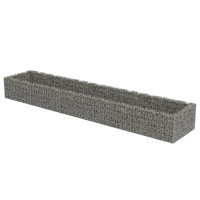 vidaXL Gabion Raised Bed Galvanized Steel 177.2